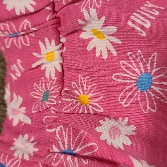 JUICY COUTURE BRAND TODDLER GIRL'S RUFFLED FLORAL PINK SHORTS SIZE 2T - Picture 6 of 6